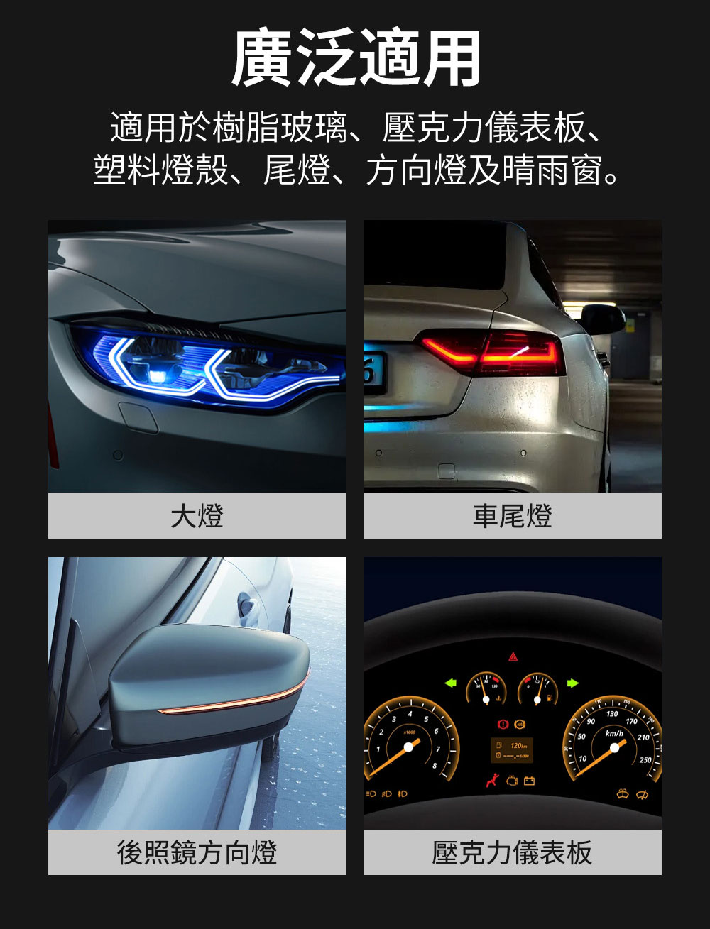 大燈霧化修復鍍魔-廣泛適用