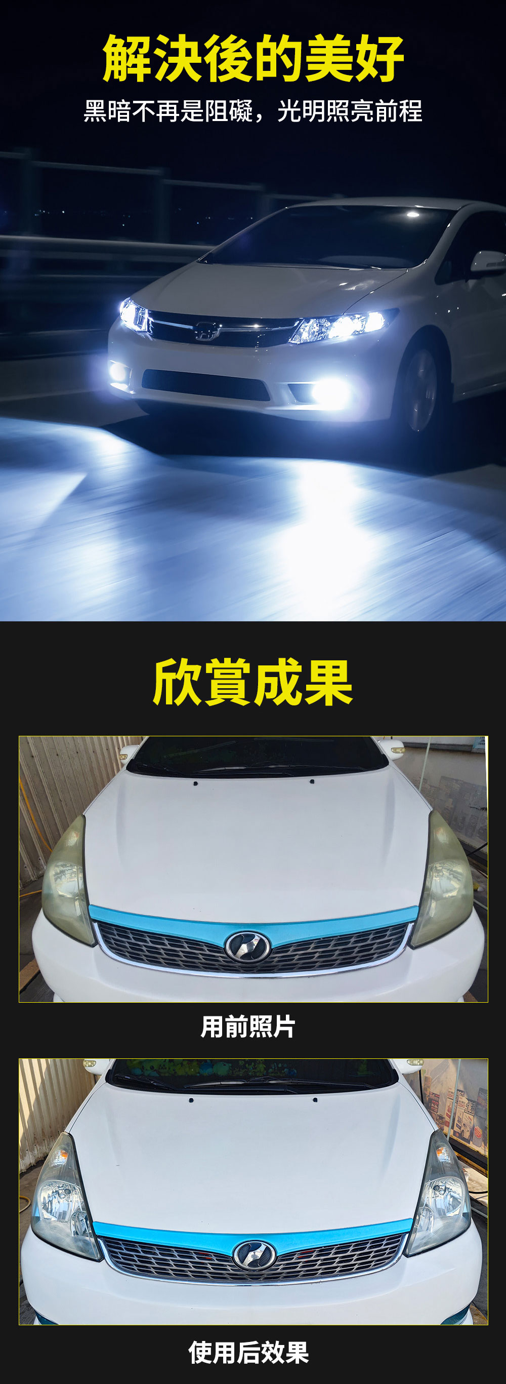 大燈霧化修復鍍魔-解決後的美好